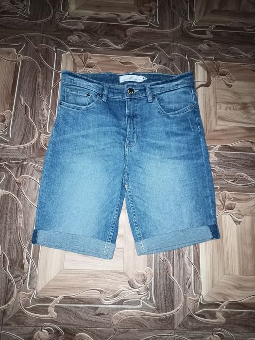 Джинсовые шорты высокая посадка H&M,Bershka.