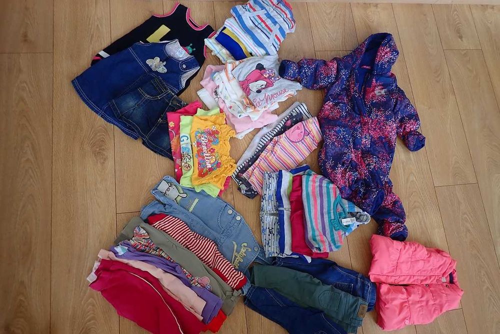 Okazja Super zestaw ubranek dla dziewczynki rozm.74 38 sztuk