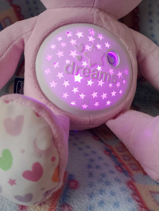 Miś pozytywka, projektor gwiazd j.nowy nie używany firmy Chicco