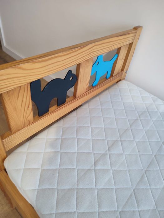 Łóżko dziecięce Ikea Kritter materac Vyssa