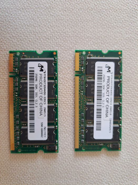 Conjuntos de Memoria portátil DDR 256MB 333 MHz - Várias