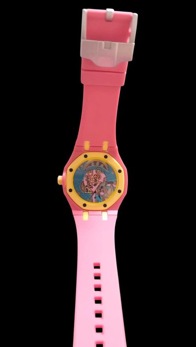 Relógio Audemars Piguet x Swatch Royal POP OTG Roza com pulseira