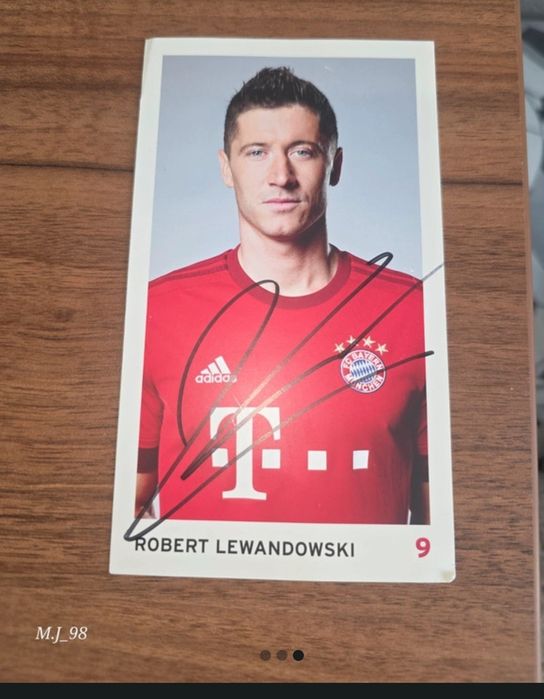 Robert Lewandowski AUTOGRAF | Bayern Monachium | oryginalny