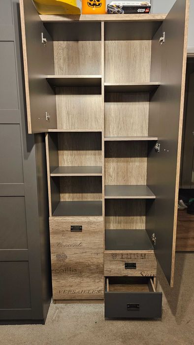 Szafa Malcolm Black Red White BRW