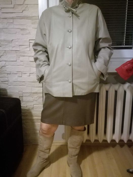 Kurtka z miękkiej skóry