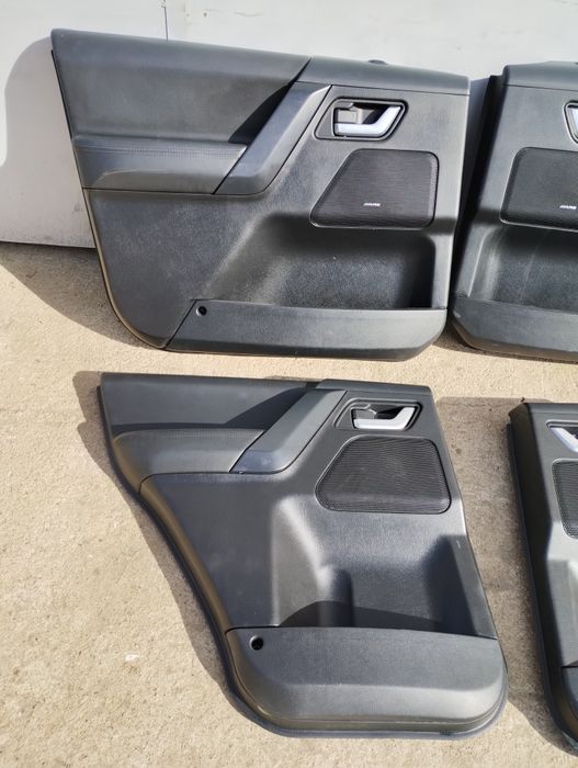 Tapicerka drzwi boczki land rover Freelander II UK skóra