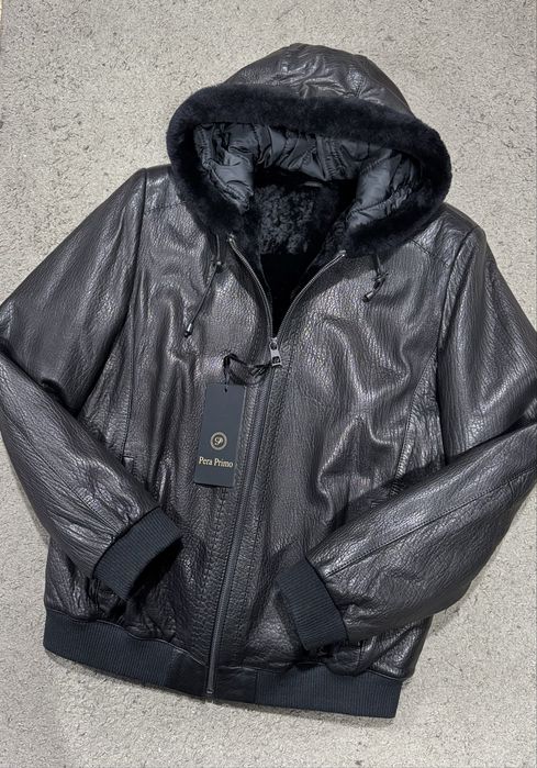 РОЗПРОДАЖ! Зимні шкіряні куртки  AERONAUTICA MILITARE натуральне хутро