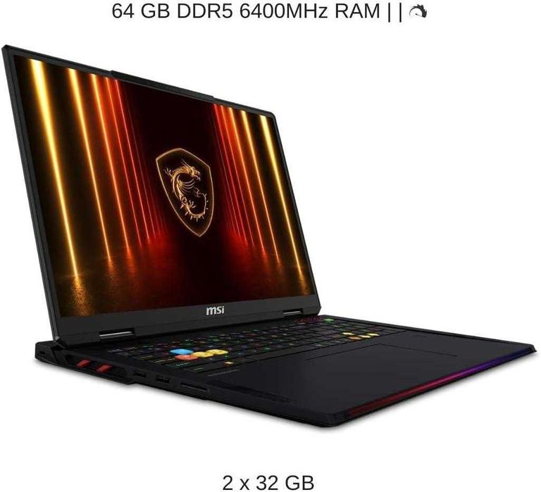 MSI Raider 18 HX AI - Mini LED • 4K • 120Hz • Ultra 285HX • RTX 5090 • 64GB • 2TB