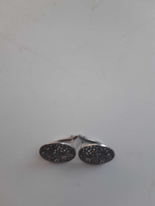 kolczyki srebrne azurowe