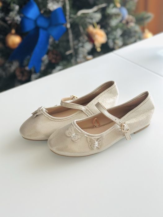 Золоті балетки  BUTTERFLY BALLERINA GOLD 30 розміру