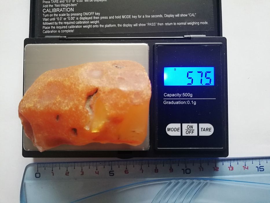 Bursztyn surowy 57g