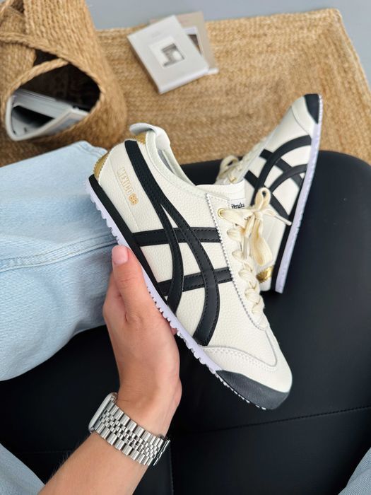 Кросівки Asics Onitsuka Tiger Mexico Black/Beige premium | Кроссовки Асикс жіночі