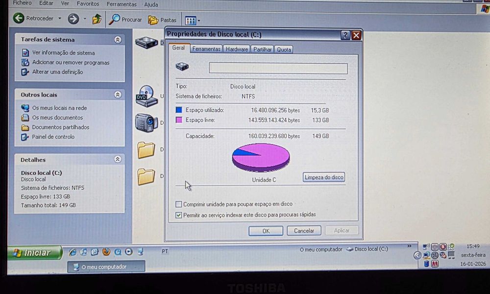 Notebook Toshiba NB100