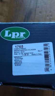 Pompa hamulcowa RENAULT Avantime Megane I Classic Scenic I