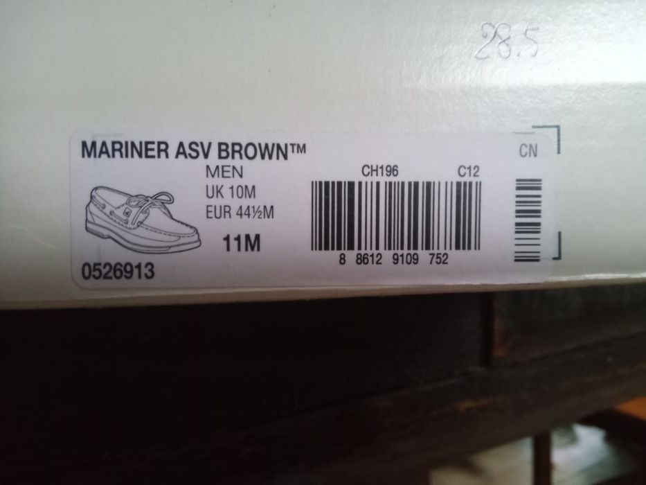 Мужской кожаный топсайдер Sperry