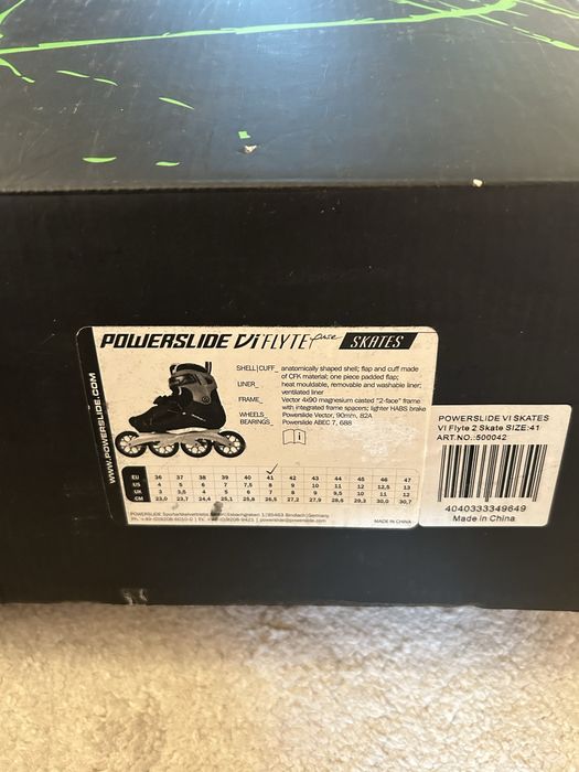 Rolki Powerslide VI Flyte | Rozmiar 41 | Jak nowe – użyte 2 razy!