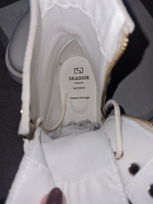 Botas em pele seaside