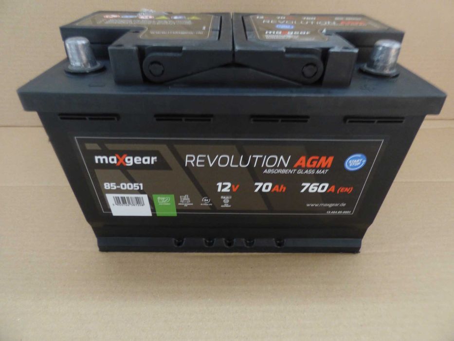 Akumulator MAXGEAR 12V 70Ah 760A - używany