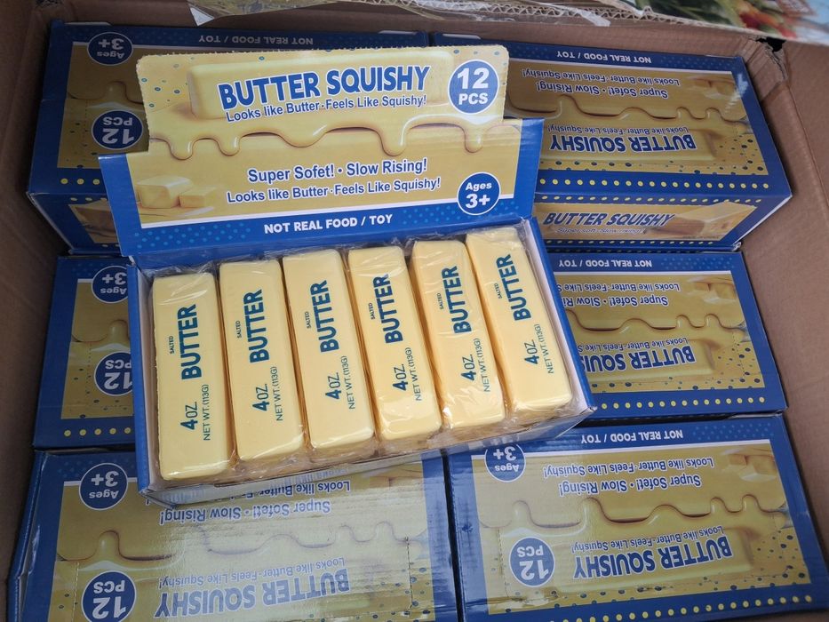 Масло Butter сквіш антистрес  оптом маємо багато видів та різні розміри