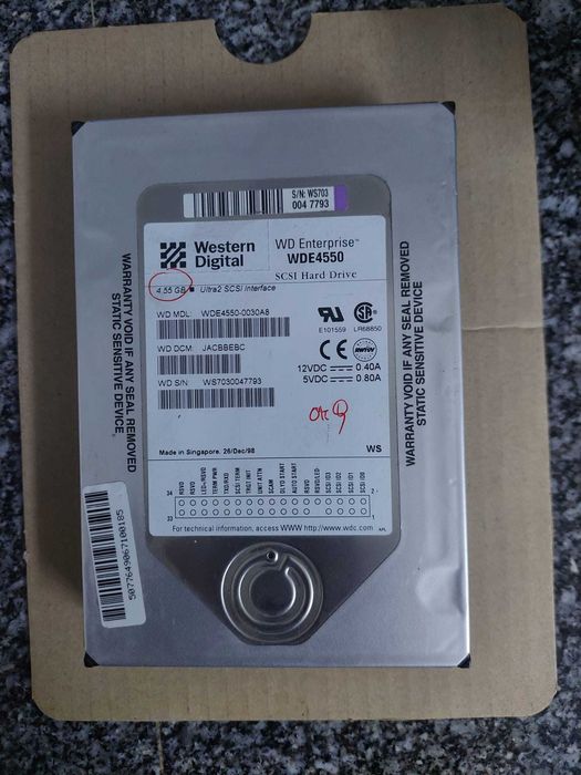 Discos HP/Compaq/IBM/Quantum 4.55GB, 9.1GB, 8GB, 36GB
