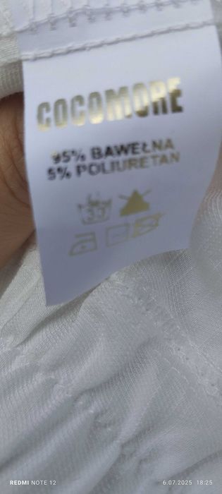 COCOMORE szerokie spodnie na lato r. 40 biel śmietana palazzo