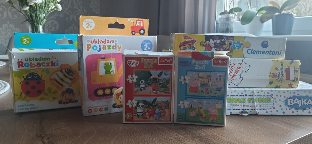 Zestaw puzzli dla 2 i 3 latka