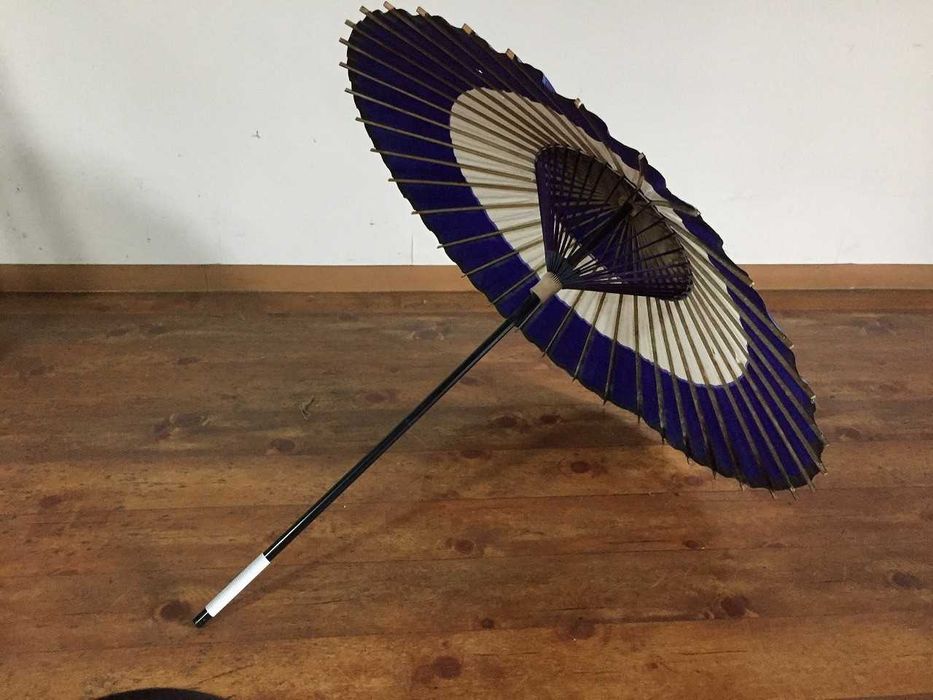 Tradycyjny japoński parasol parasolka JYANOME WAGASA XXw. kimono