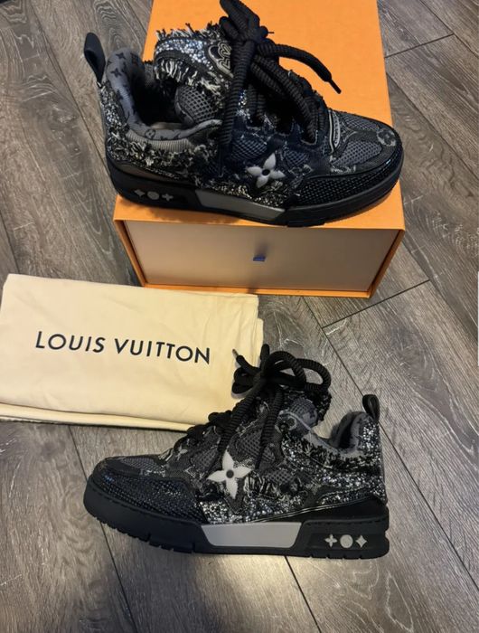 Louis Vuitton Skate Trainer Black Swarovski Monogram