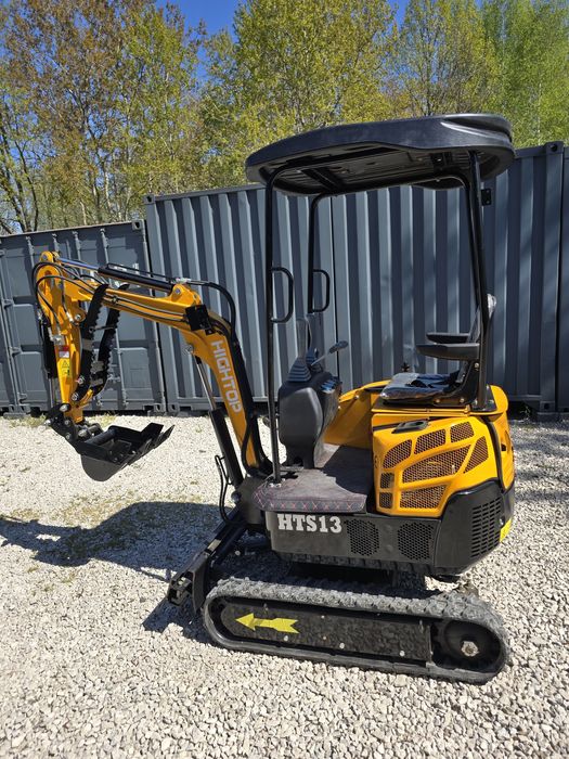 Nowa minikoparka HTS13 1300 kg 1.3 t silnik Koop 192F skrętne ramię rozsuwane gąsienice mała nowa koparka  HighTop