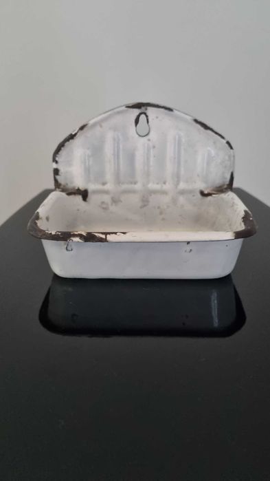 Emaliowana mydelniczka Vintage Retro PRL