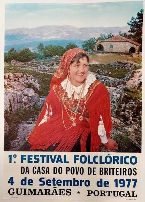 Cartaz Publicitário das Festas da Cidade de Guimarães 1975