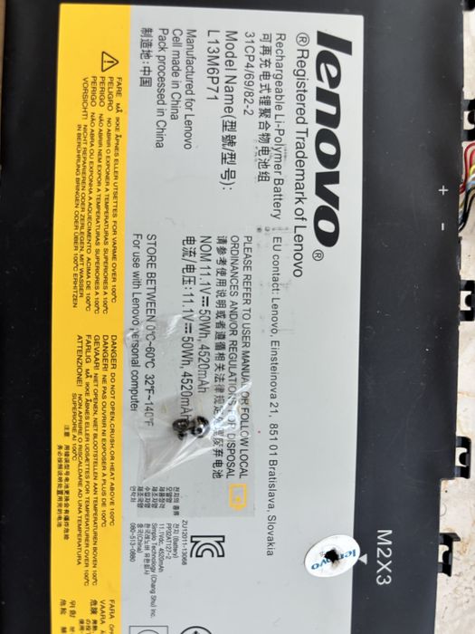 Bateria lenovo yoga 2 13 sprawna ze śrubami
