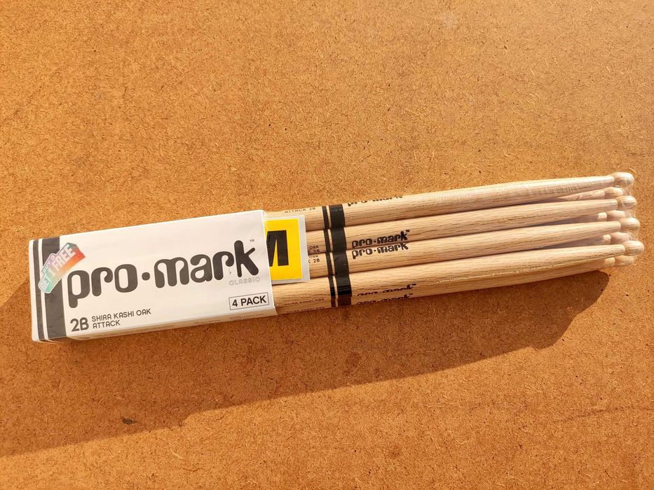 Baquetas Pro Mark 2B Shira Kashi Oak Attack - 4 Pack NOVO