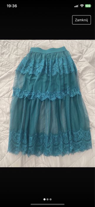 Spódnica maxi koronka reserved 34