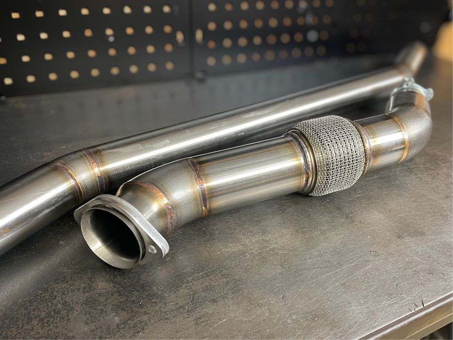 Downpipe 3” BMW e39 525d 530d m57 pełny decat