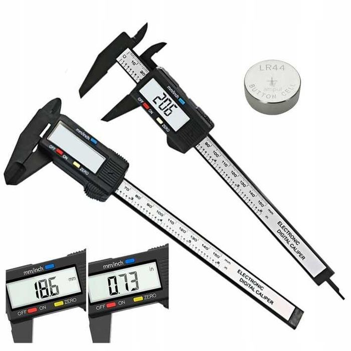 Suwmiarka Elekroniczna z Wyświetlaczem LCD 150mm / 6" Plastikowa