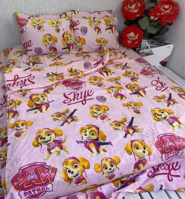 Постільна білизна,постель,дитяча,полуторка,односпальна,мікімаус,котики