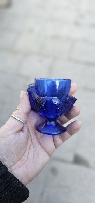 Kieliszki na jajka, jajcarki Francja  szkło