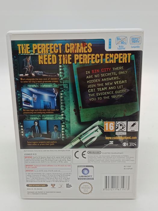 csi: crime scene investigation - deadly intent nintendo wii