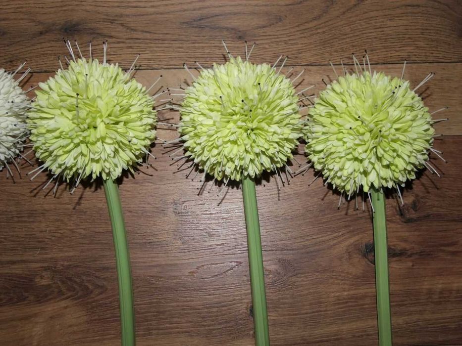 Przepiękne kwiaty sztuczne-czosnki-dł. 70 cm-5 szt.