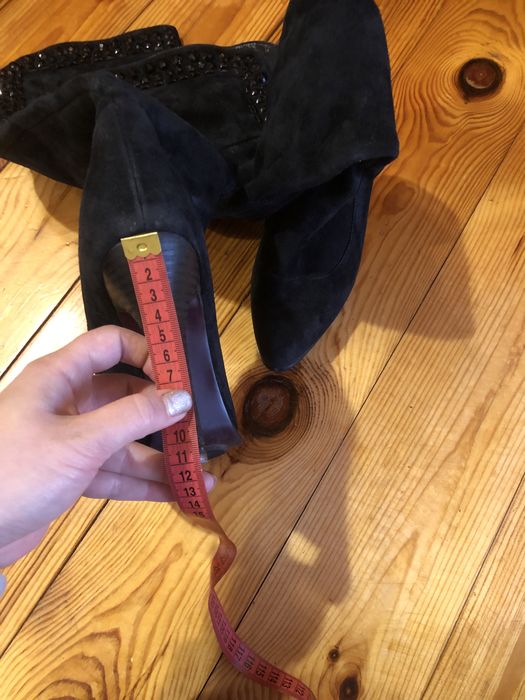 Ботфорты зима с камнями