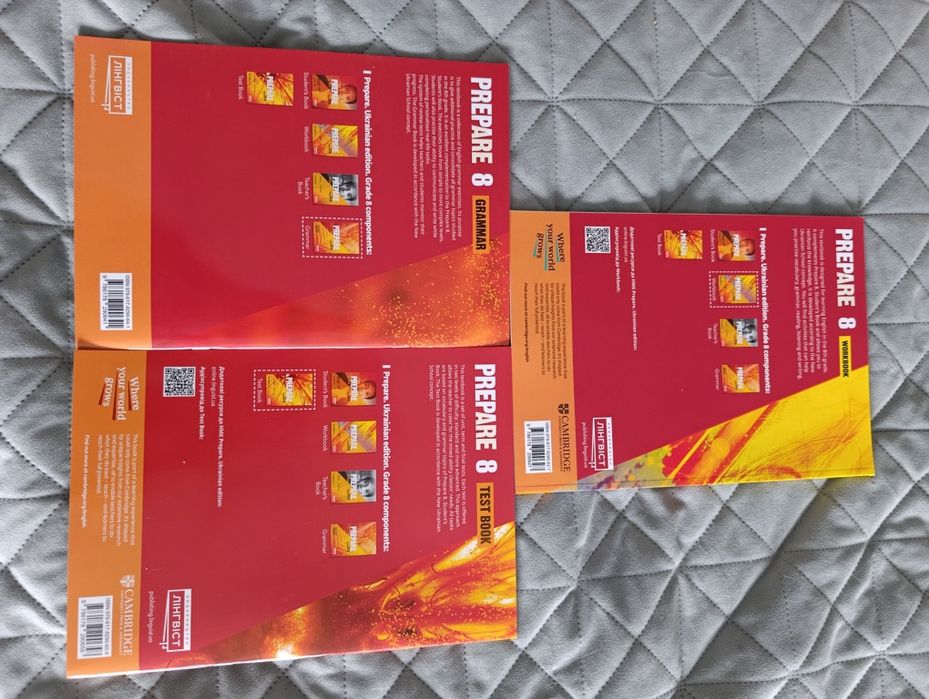 Комплект посібників з англійської мови НУШ  8 клас Prepare