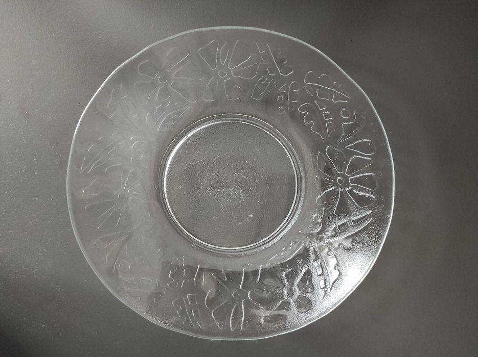 Talerz, patera, szkło PRL