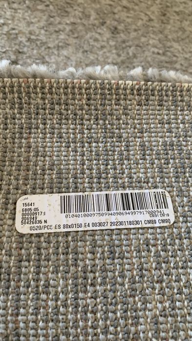 Tapete quarto cinzento ikea stoense 80x150cm como novo