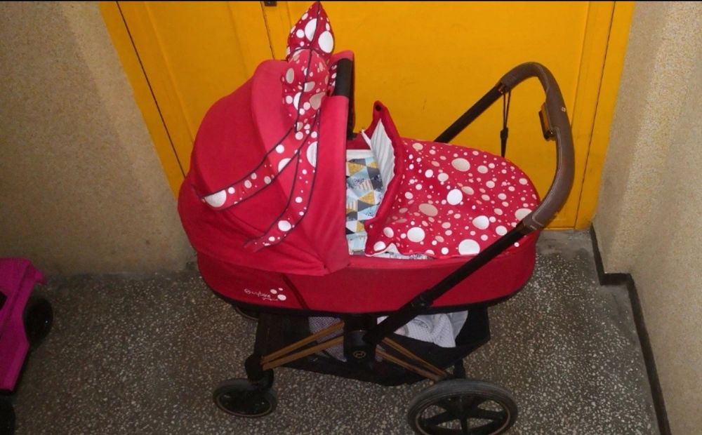 !!Wysyłka!! - Wózek (gondola + stelaż) Cybex Priam 2.0 - Design Pettic