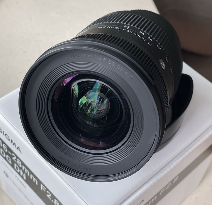 Sigma 16-28 f/ 2.8 do Sony E mount + UV & CPL