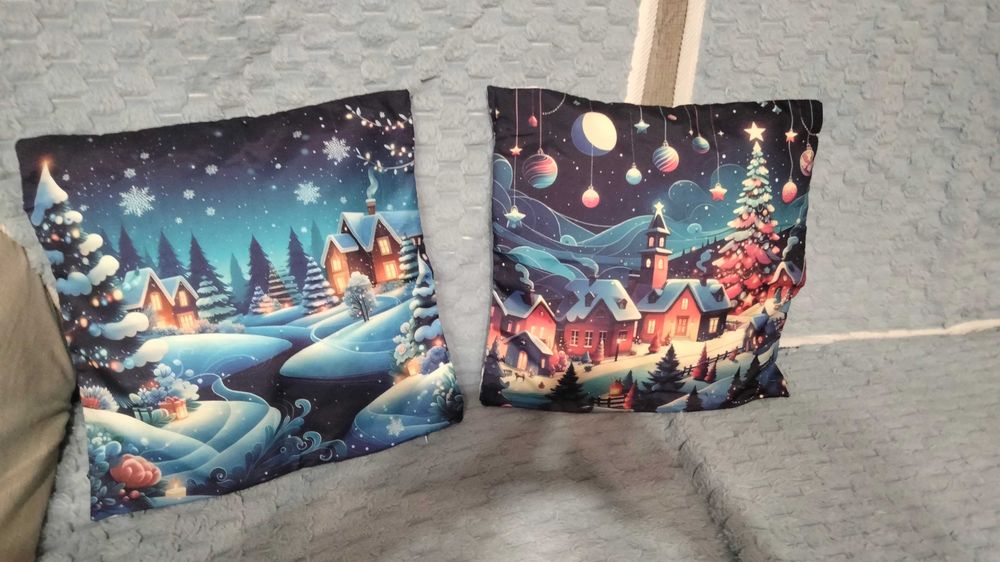 Conjunto para vestir sofá e capas natal