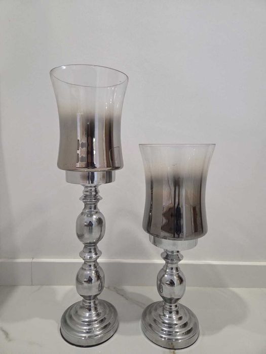 Castiçais Prateados