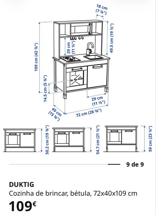 Cozinha de brincar do ikea