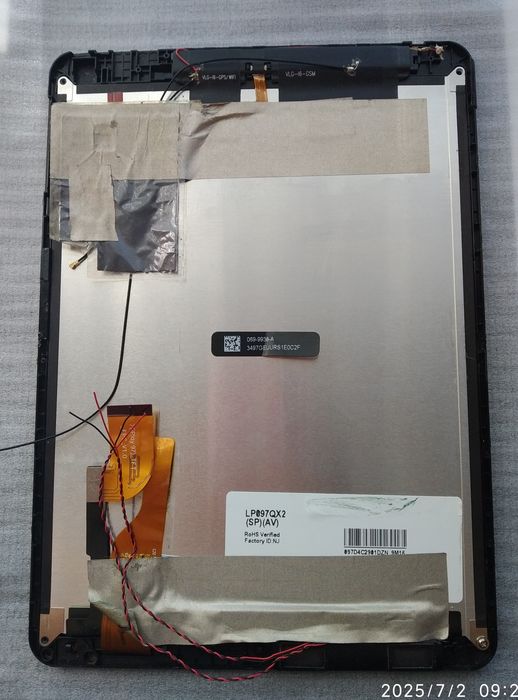 Дисплейный модуль планшета mytab Onario 2 u68gt, IPad